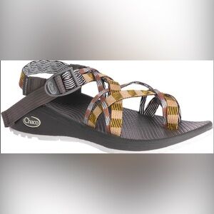 Chaco Z/Cloud X2 Remix Women's Strappy Sandals in Yellow and Brown Size 10
